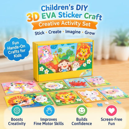 Children’s DIY 3D EVA Sticker Craft – Creative Activity Set