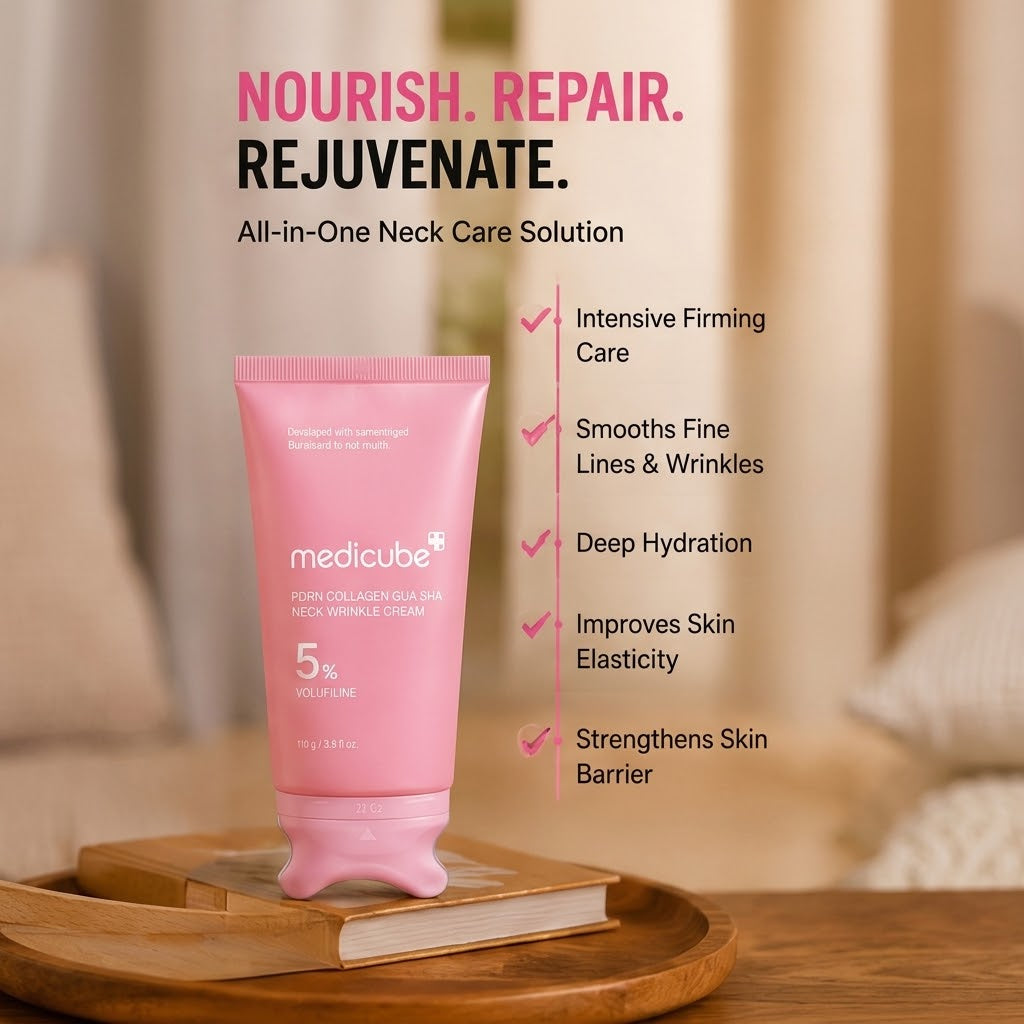 Collagen Gua Sha Neck Cream – 5% Volufiline Firming & Contouring Care