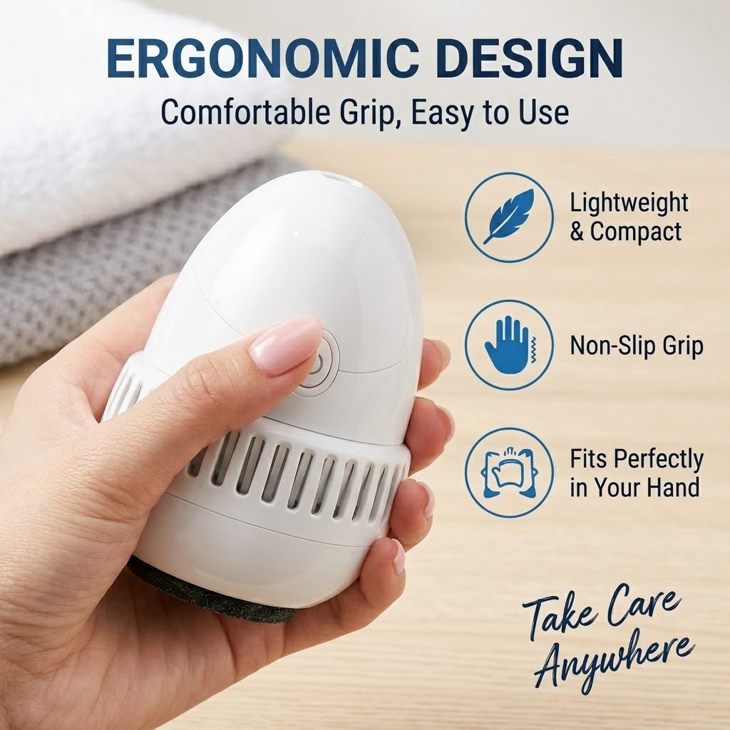 Rechargeable Electric Foot Scraper – 2-Speed Callus Remover with Vacuum