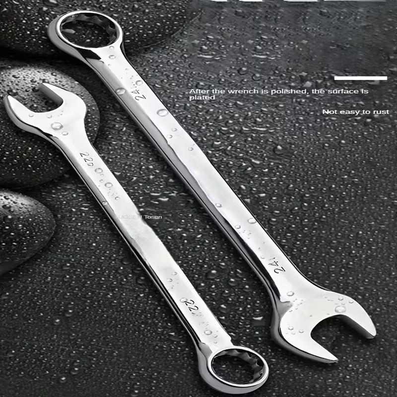 14-Piece Metric Combination Wrench Set – 8–24mm Chrome Vanadium Steel