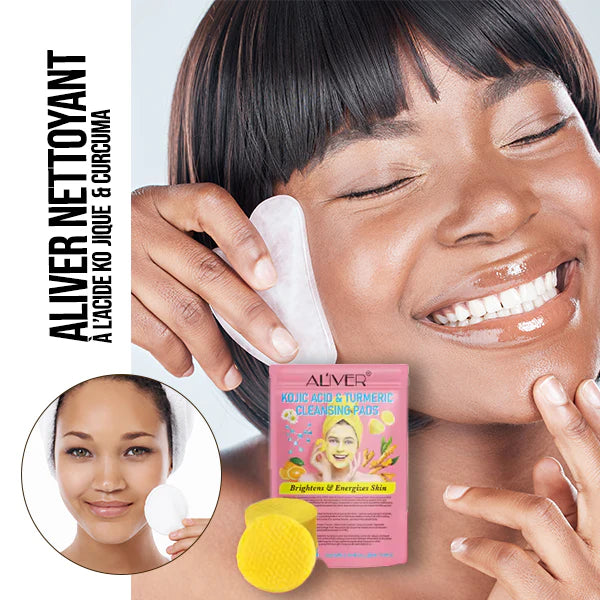 Turmeric Kojic Exfoliating Pads – Brighten, Smooth & Renew Skin Instantly