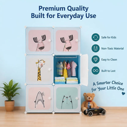 Cartoon Storage Organizer Cabinet DIY for Children's Room