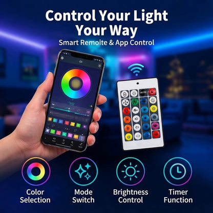 RGB Fireworks LED Lights – USB Remote Control Strip Lights