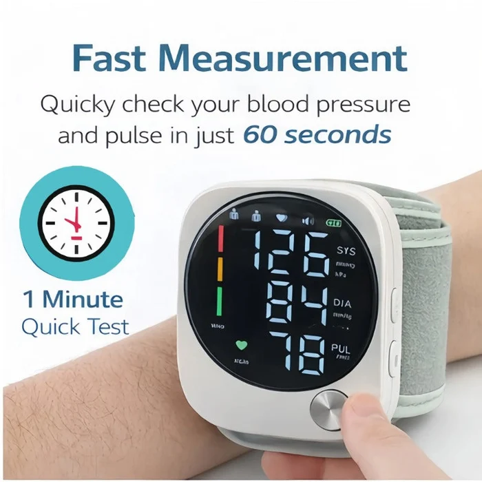 Digital Wrist Blood Pressure LCD Display Automatic Monitor