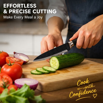 6-Piece Stainless Steel Kitchen Knife Set Sharp Durable Blades
