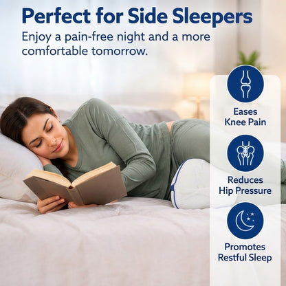 Memory Foam Leg Pillow – Slow-Rebound Knee Support for Side Sleepers