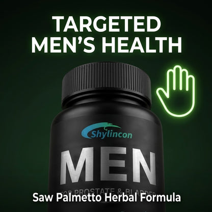 Men's Prostate Support Capsules Saw Palmetto Herbal Supplement