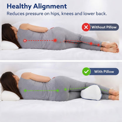 Memory Foam Leg Pillow – Slow-Rebound Knee Support for Side Sleepers