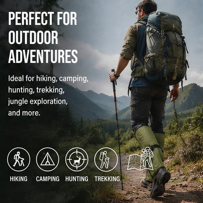 Waterproof Snake Gaiters Leg Protection for Hiking & Camping