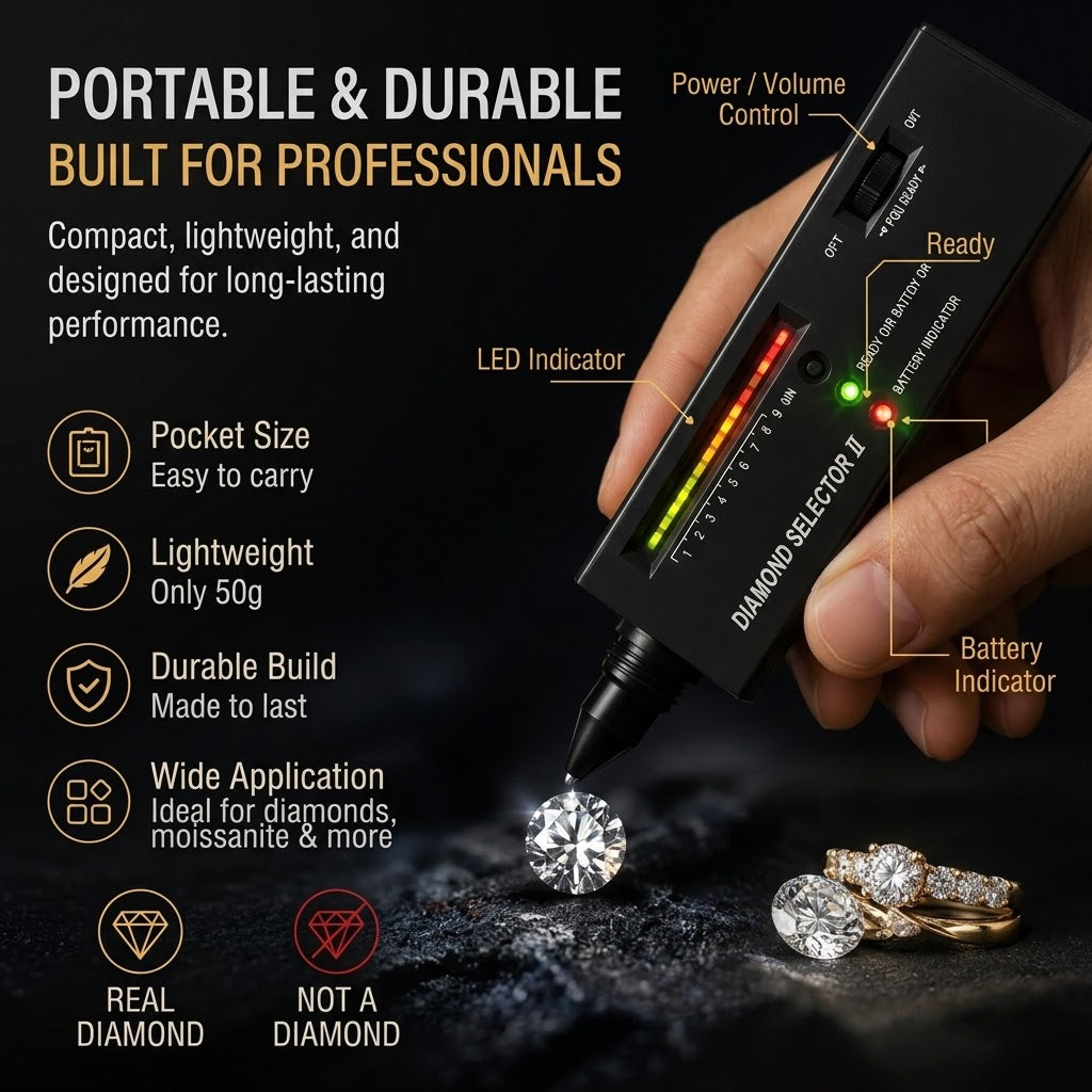 Diamond Tester Pen – Portable Gemstone & Jewelry Testing Tool