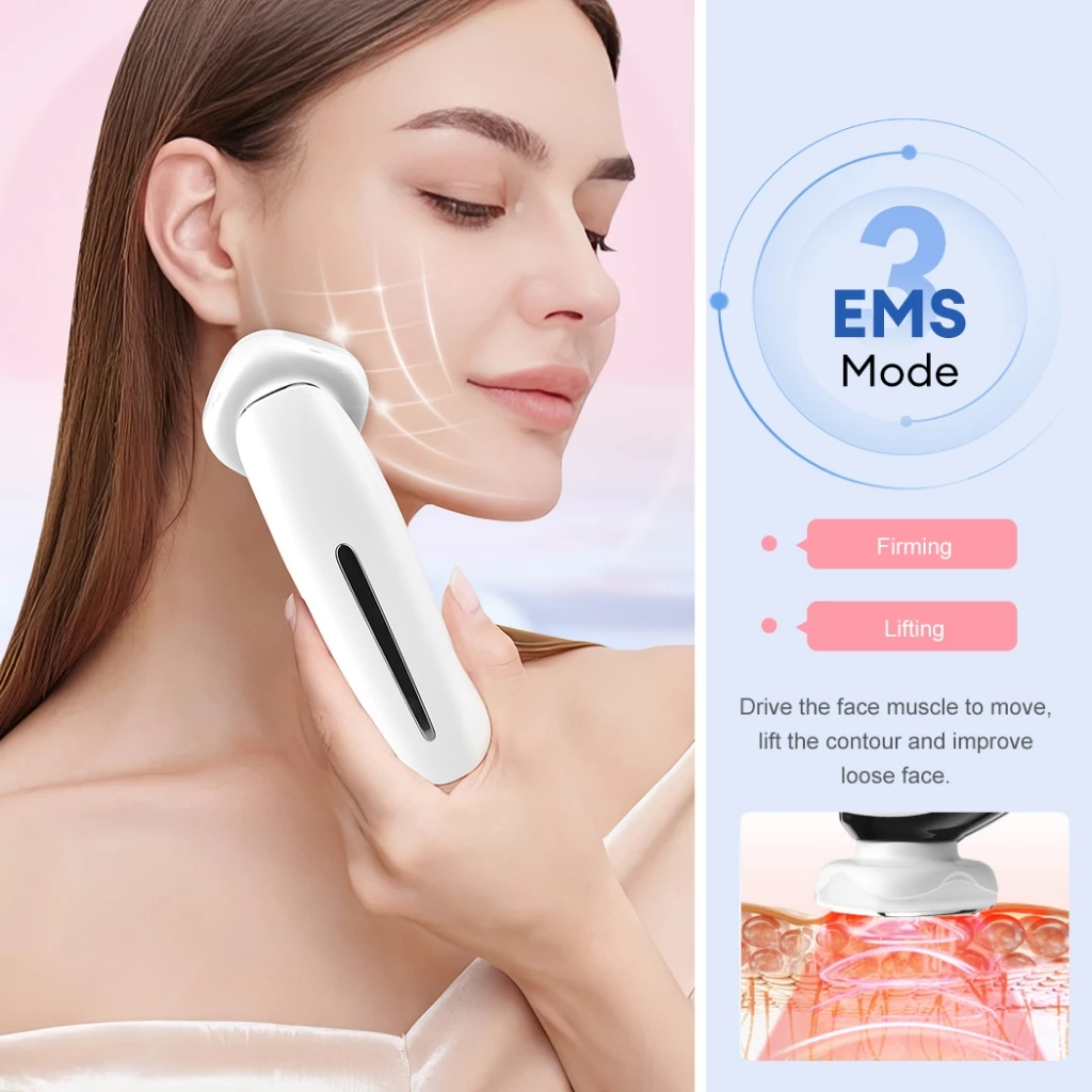 LED Facial Massager Handheld Face Beauty & Cleansing Device