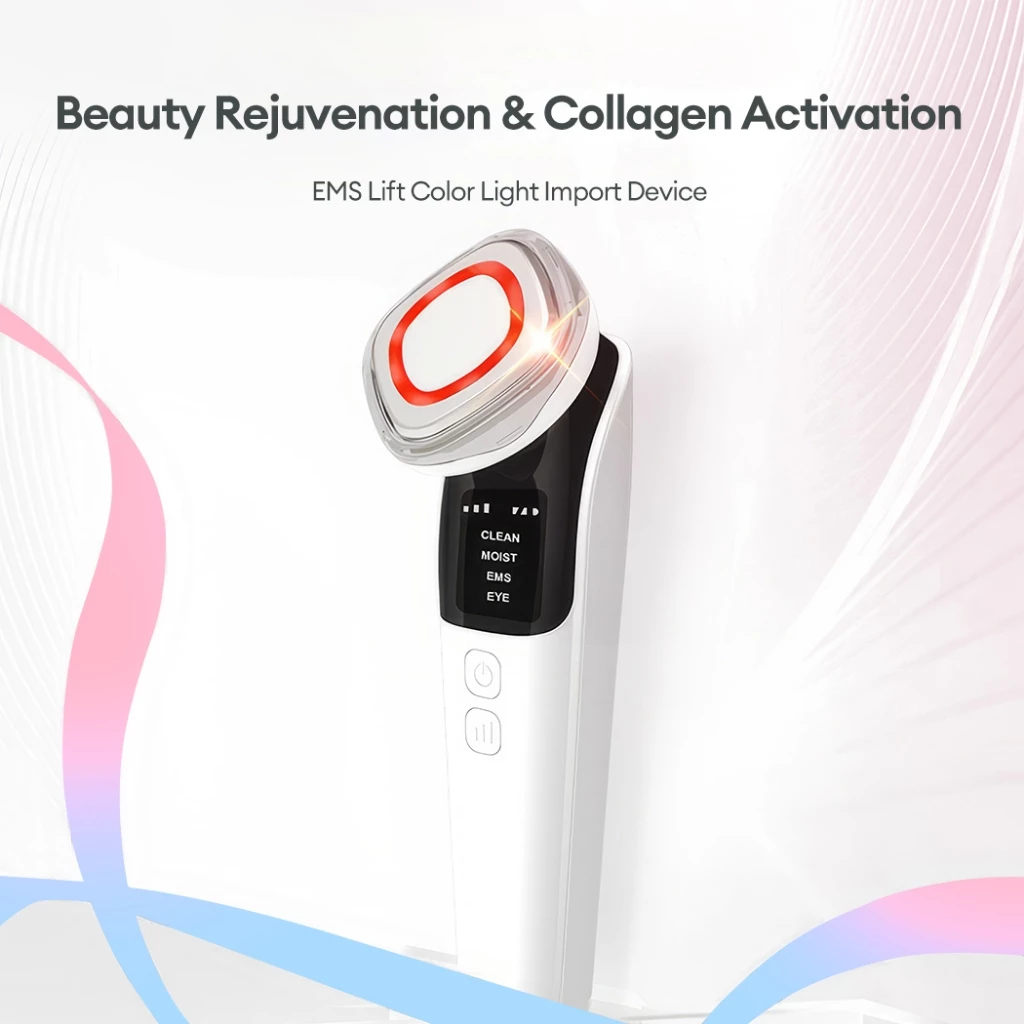 LED Facial Massager Handheld Face Beauty & Cleansing Device