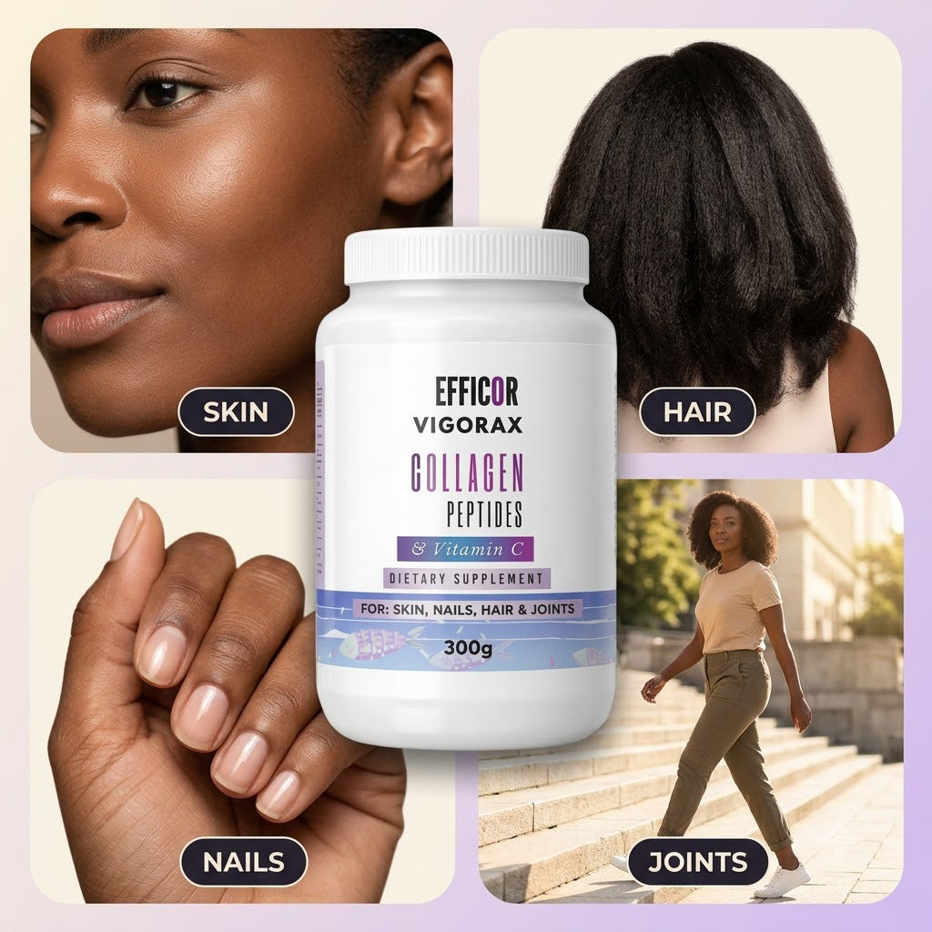 Collagen Peptides & Vitamin C – 300g Marine Collagen Powder for Skin, Nails, Hair & Joints