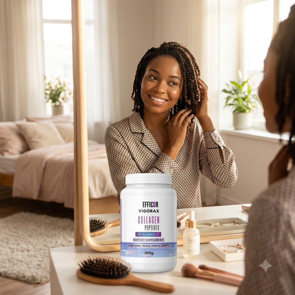 Collagen Peptides & Vitamin C – 300g Marine Collagen Powder for Skin, Nails, Hair & Joints