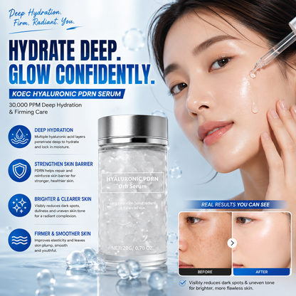 KOEC Hyaluronic PDRN Serum – 30,000 PPM Deep Hydration & Firming Care