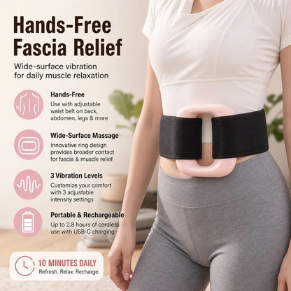 USB Rechargeable Hands-Free Deep Tissue Ring Massager