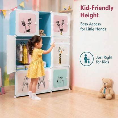Cartoon Storage Organizer Cabinet DIY for Children's Room