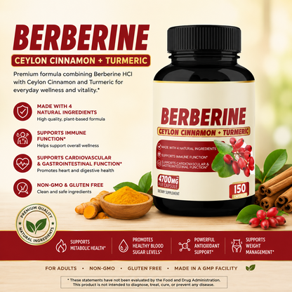 HCl Capsules with Ceylon Cinnamon – Herbal Extract Supplement for Metabolic & Daily Wellness Support
