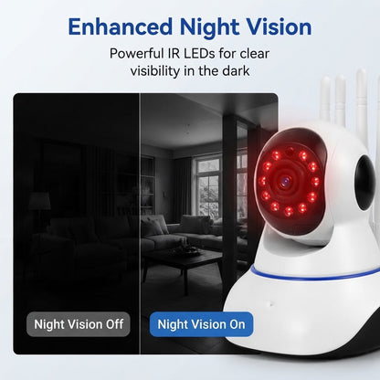 Wireless Security Camera HD Night Vision, Motion Detection