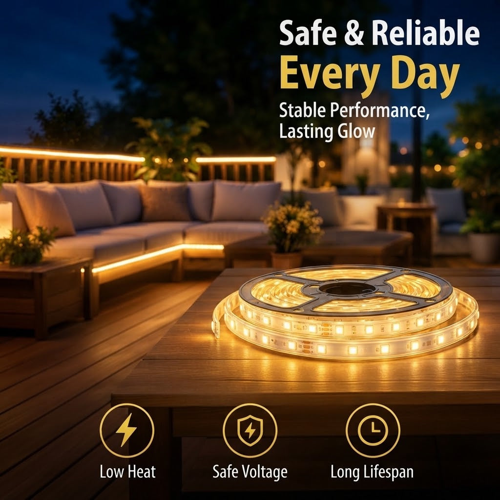 High-Brightness LED Strip Light – IP65 Waterproof Flexible Light Bar