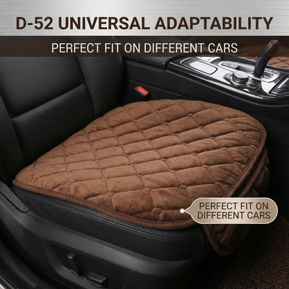 Universal Plush Car Seat Cover – Warm Non-Slip Front &  Rear Seat Cushion Protector