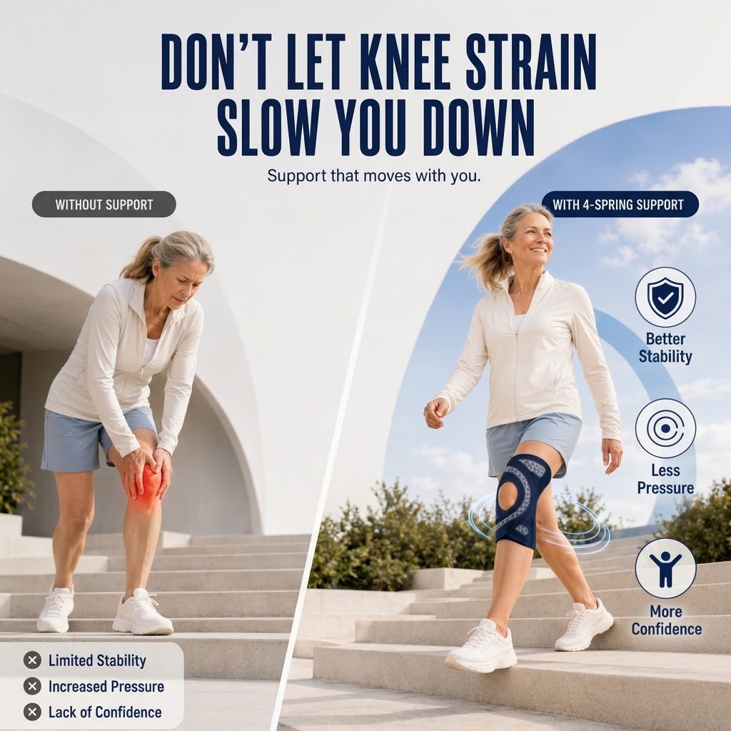 Fitness Compression Brace – Supportive Knee Sleeve for Running, Cycling & Exercise