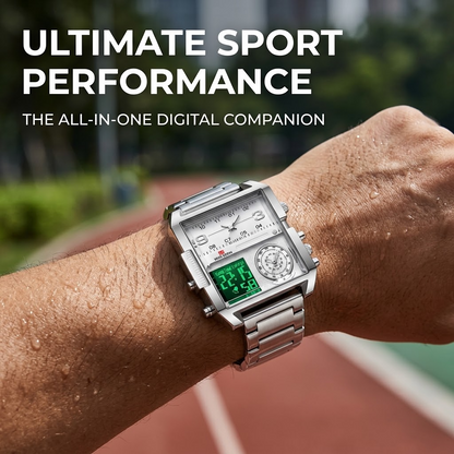 Men’s Sport Digital Watch – 30M Water-Resistant Multifunction watch with Alarm & Stopwatch