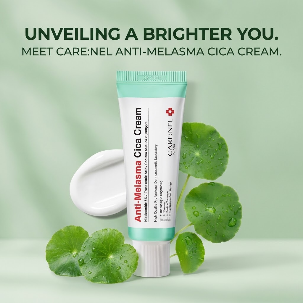 Care:Nel Anti-Melasma Cica Cream 40g – Tone-Up Brightening & Soothing Facial Moisturizer
