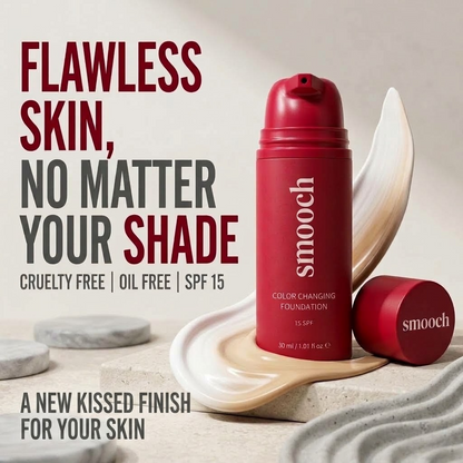 SPF 15 Oil-Free Foundation – Lightweight Color-Adapting Face Makeup for All Skin Tones