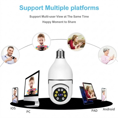 Security Camera – 360° Wide-Angle Indoor CCTV with Motion Detection, Alarm & Night Vision