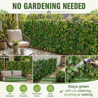 Privacy Fence – Decorative Faux Plant Screen for Balcony, Garden & Outdoor Guardrails
