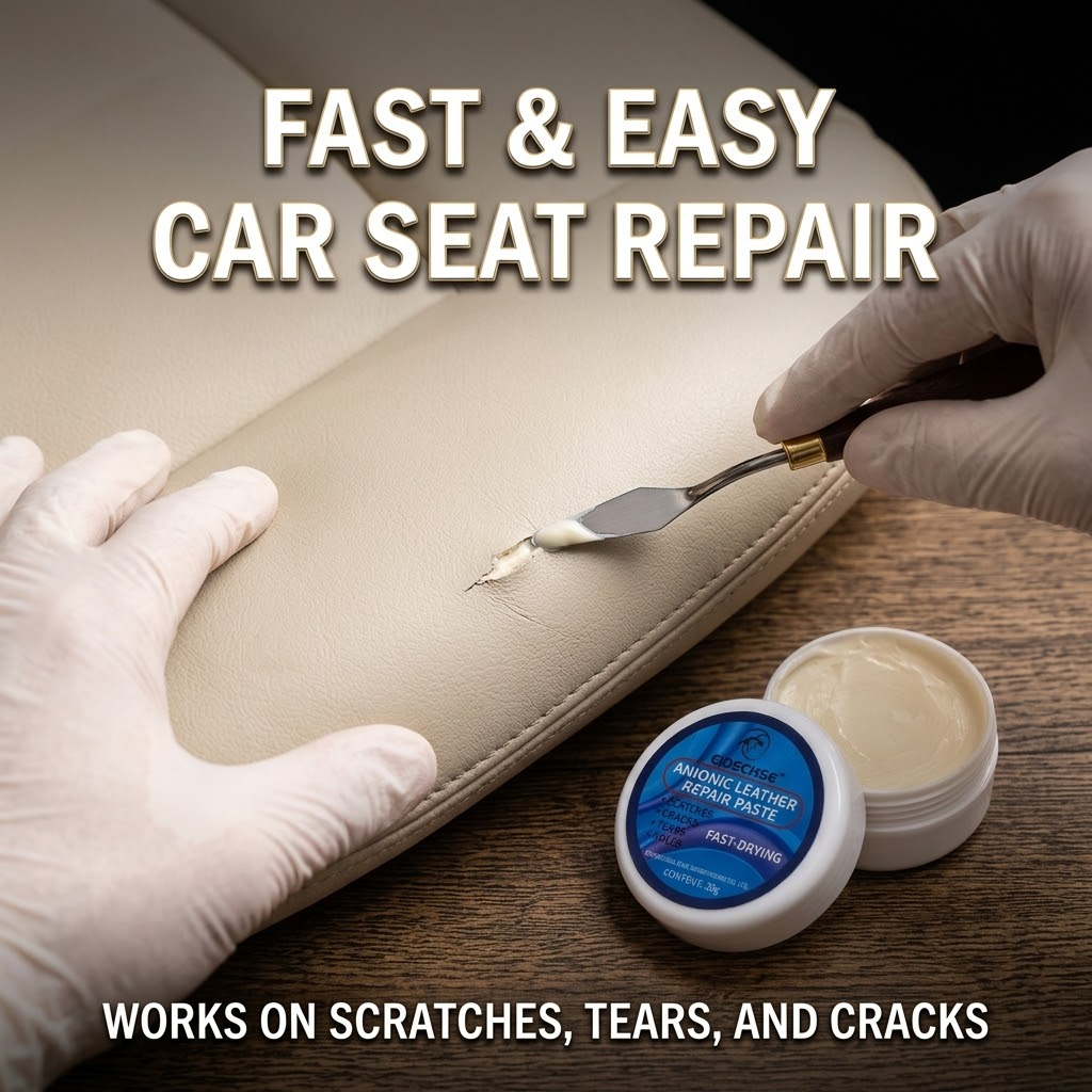 Leather Repair Kit – Multi-Purpose Leather Tear & Scratch Repair for Sofas, Shoes & Bags