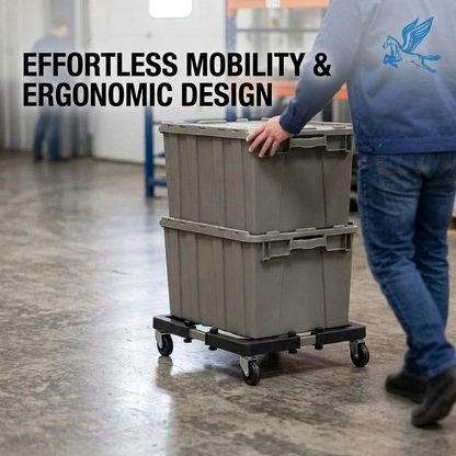 Four-Wheel Mobile Appliance Base – Removable Plastic Trolley Stand for Refrigerators &amp; Washing Machines