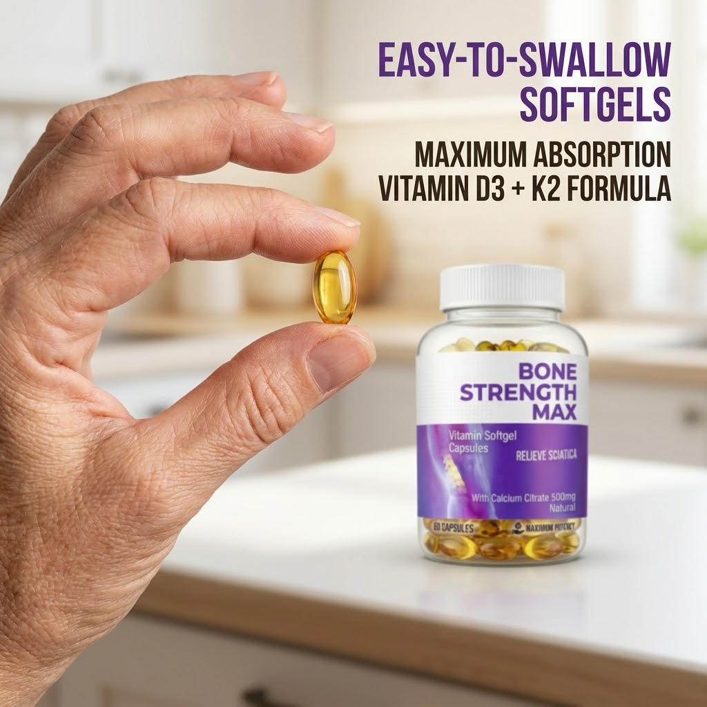 Bone Strength Max Calcium Citrate Softgels – Supplement for Bone & Daily Wellness Support