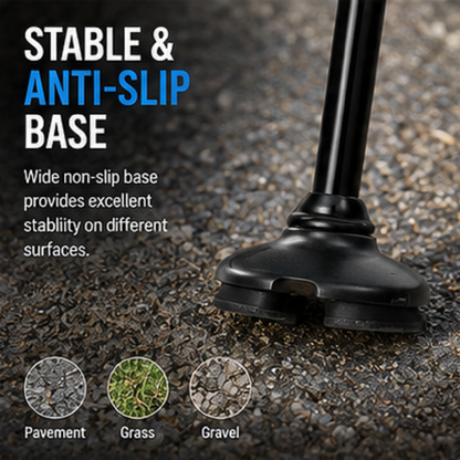 Foldable Walking Stick with LED Light