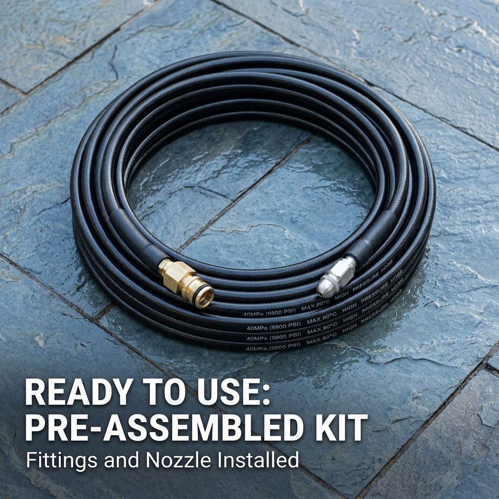 High-Pressure Sewer Jetter Hose – Steel Wire Braided Neoprene Rubber Cleaning Hose