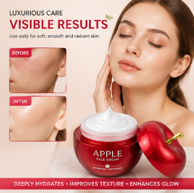 Luxury Apple Shape Hydrating Face Cream Daily Moisturizer