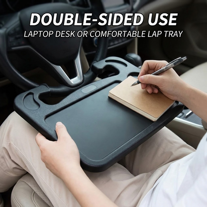 Portable Car Steering Wheel Laptop Desk – Foldable Vehicle Work, Dining & Travel Table