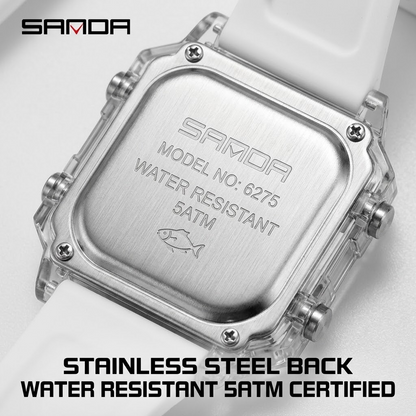 Digital Sports Watch – Countdown Timer, Alarm &amp; Outdoor Waterproof Wristwatch
