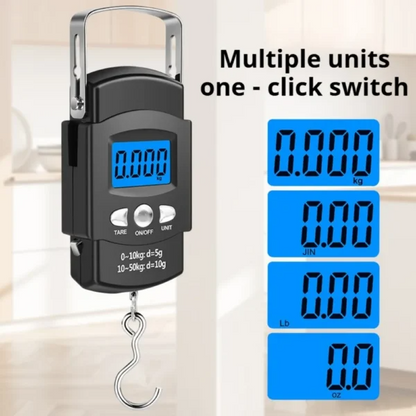 50kg – 10g High-Accuracy Electronic Weighing Scale with LCD Backlight & Metal Hook