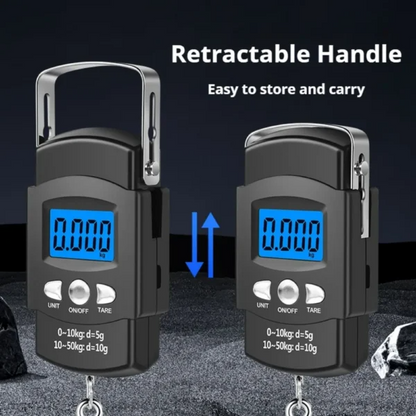 50kg – 10g High-Accuracy Electronic Weighing Scale with LCD Backlight & Metal Hook