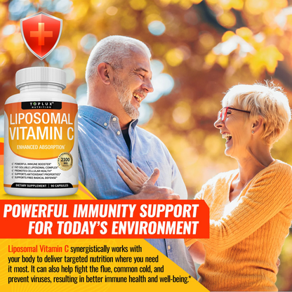 2100mg Liposomal Vitamin C Capsules Antioxidant Supplement