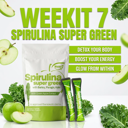 Organic Super Greens Powder – Spirulina & Wheatgrass Daily Greens Blend