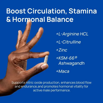 Men's NAD+ CoQ10 & Niacinamide Wellness Formula, 30 Capsules