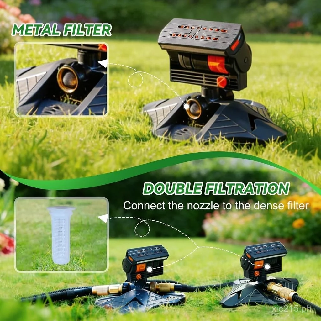 Oscillating Garden Lawn Sprinkler – Adjustable Yard Watering System for Lawns