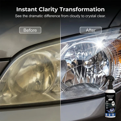 Car Headlight Restoration Kit – Cleaning, Brightening & Renovation Care for Cloudy Lenses