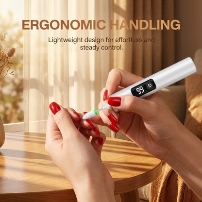 3-in-1 Electric Nail Trimmer – Nail Sharpener, Polisher & LED Lamp
